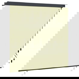 Lauko roletas, 160x250 cm, kreminės spalvos