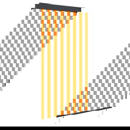 Lauko roletas, baltos ir oranžinės spalvų, 80x250cm