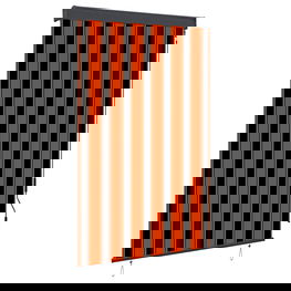 Lauko roletas, oranžinės ir rudos spalvų, 120x250cm