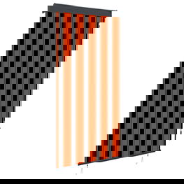 Lauko roletas, oranžinės ir rudos spalvų, 100x250cm