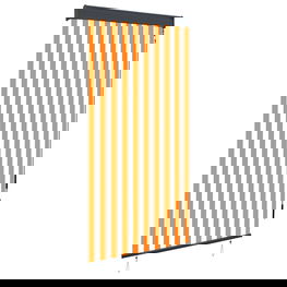 Lauko roletas, baltos ir oranžinės spalvų, 100x250cm