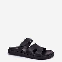 Juodos moteriškos sandalės su lipdukais Vinceza (BSB37614)