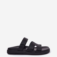 Juodos moteriškos sandalės su lipdukais Vinceza (BSB37614)