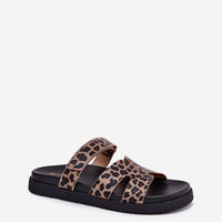 Moterynės leopardinės šlepetės su lipdukais Vinceza (BSB37612)