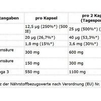 Veganinės Omega-3 D3 K2 kapsulės su algių aliejumi, 90 vnt.