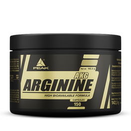 Arginino AKG maisto papildas raumenų masei Peak, 150 kaps.