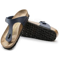 Vyriškos mėlynos ortopedinės šlepetės Birkenstock Gizeh
