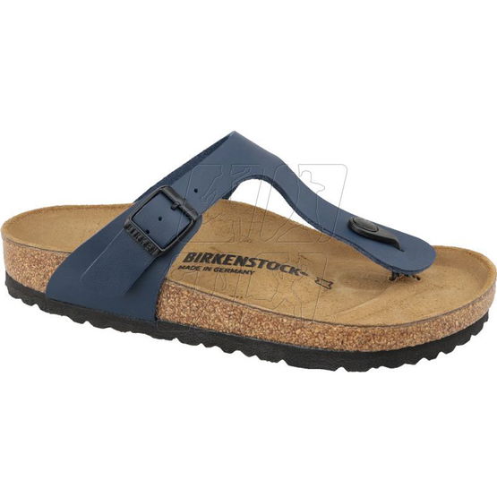 Vyriškos mėlynos ortopedinės šlepetės Birkenstock Gizeh
