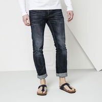 Vyriškos mėlynos ortopedinės šlepetės Birkenstock Gizeh