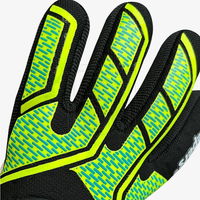 Vartininko pirštinės juodos su neoninėmis detalėmis 4Keepers