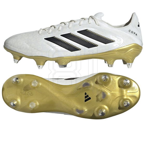 Futbolo batai minkštai dangai adidas Copa Pure III Elite balti auksiniai (SW1526985)
