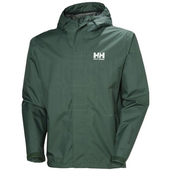 Vyriška tamsiai žalia neperšlampama striukė Helly Hansen