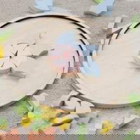 Montessori medinė mandala mozaika vaikams, pastelinių spalvų