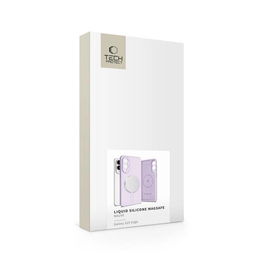 Violetinis silikoninis dėklas su MagSafe Samsung Galaxy S25 Edge