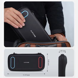 Juodas apsauginis dėklas Nintendo Switch 2 konsolei Supcase