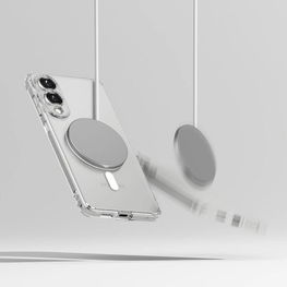 Skaidrus magnetinis dėklas Samsung Galaxy S25 Edge telefonui