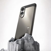 Apsauginis pilkas juodas dėklas Samsung Galaxy S25 Edge su MagSafe