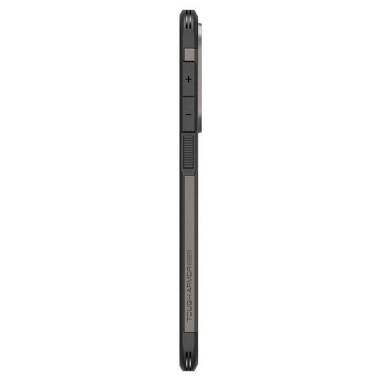 Apsauginis pilkas juodas dėklas Samsung Galaxy S25 Edge su MagSafe