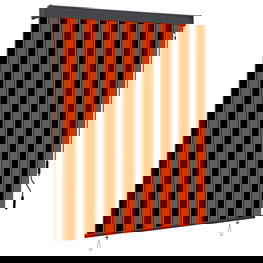 Lauko roletas, oranžinės ir rudos spalvų, 140x250cm