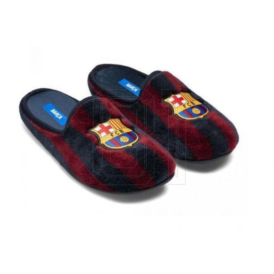 Vyriškos bordo šlepetės namams su FC Barcelona emblema (SW1523745)