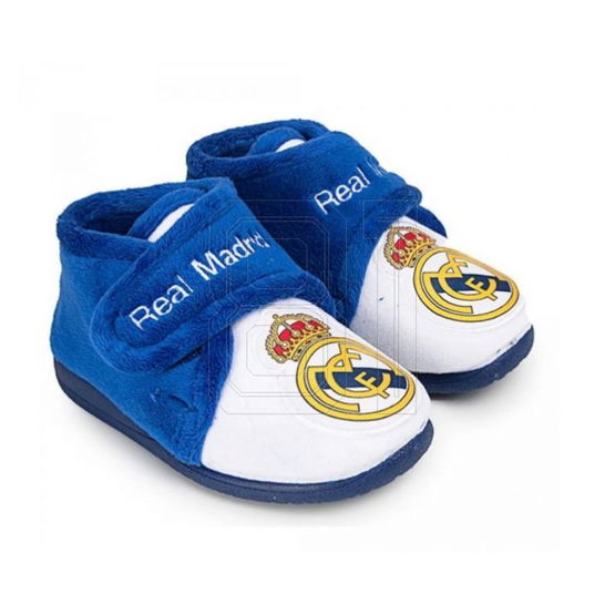 Vaikiški mėlyni šlepetės su lipuku Real Madrid gerbėjams (SW1523742)