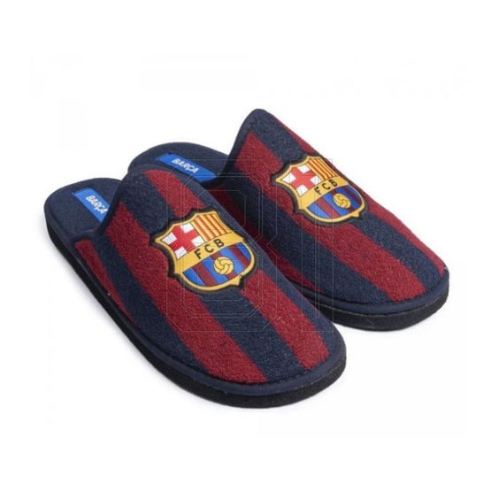 Šlepetės bordo mėlynos kambariui su FC Barcelona logotipu (SW1523757)