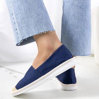 Moteriškos tamsiai mėlynos drobinės espadrilės vasarai Tanner (PHT55155)
