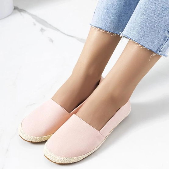 Moteriškos rožinės drobinės espadrilės vasarai Lyndsey (PHT55156)