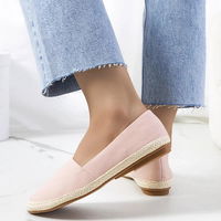Moteriškos rožinės drobinės espadrilės vasarai Lyndsey (PHT55156)