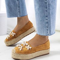 Moteriškos rudos espadrilės su platforma ir kriauklėmis Paffen (PHT55159)