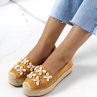 Moteriškos rudos espadrilės su platforma ir kriauklėmis Paffen (PHT55159)