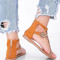 Moteriškos camel spalvos basutės su cirkoniais vasarai Cersi (PHT54818)