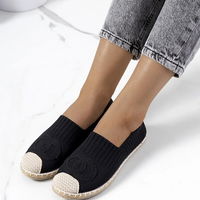 Moteriškos juodos megztos espadrilės vasarai Dean (PHT55130)