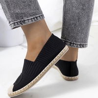 Moteriškos juodos megztos espadrilės vasarai Dean (PHT55130)