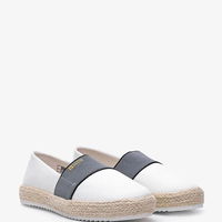 Moteriškos baltos drobinės espadrilės su platforma Big Star (PHT54812)