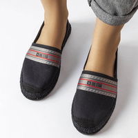 Moteriškos juodos espadrilės vasarai su guma Big Star (PHT57532)