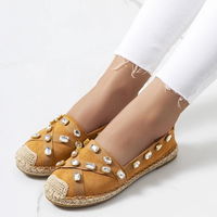 Moteriškos rudos espadrilės su papuošimais Chanou (PHT55231)