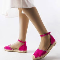 Moteriškos rožinės vasarinės espadrilės su dirželiu Licia (PHT57272)