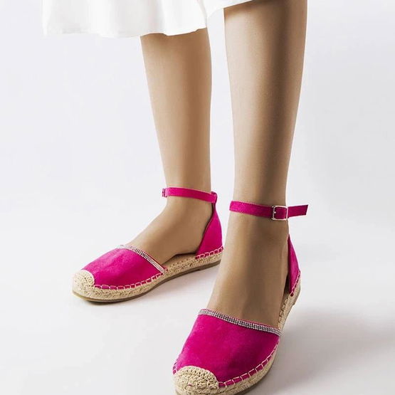 Moteriškos rožinės vasarinės espadrilės su dirželiu Licia (PHT57272)
