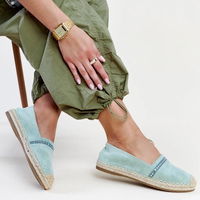 Moteriškos žalios espadrilės su cyrkoniais Abia (PHT59573)