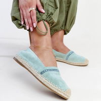 Moteriškos žalios espadrilės su cyrkoniais Abia (PHT59573)