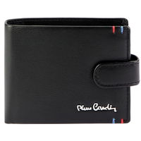 Vyriška juoda odinė piniginė su užsegimu Pierre Cardin (GG56269)