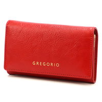 Odinė juoda piniginė su skyreliais Gregorio (GG52566)
