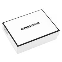 Odinė juoda piniginė su skyreliais Gregorio (GG52566)