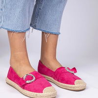 Moteriškos rožinės espadrilės su cirkoniais Maruta (PHT63993)