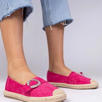Moteriškos rožinės espadrilės su cirkoniais Maruta (PHT63993)