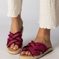 Moteriškos rožinės espadrilės šlepetės vasarai Berunda (PHT64773)