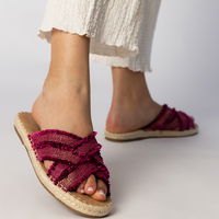 Moteriškos rožinės espadrilės šlepetės vasarai Berunda (PHT64773)