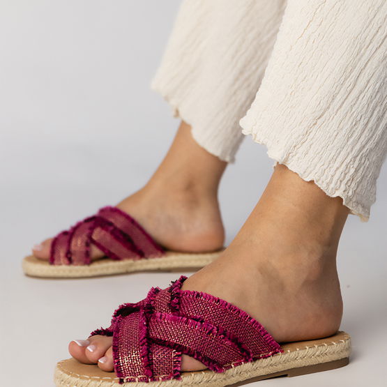 Moteriškos rožinės espadrilės šlepetės vasarai Berunda (PHT64773)