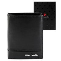 Vyriška juoda odinė piniginė su skyreliais Pierre Cardin (GG56241)